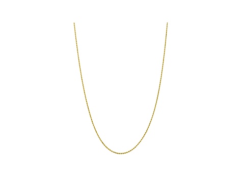 10k Yellow Gold 1.75mm Diamond Cut Rope Chain 18 inches