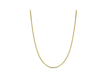14k Yellow Gold Diamond Cut Bar Link 