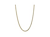 10k Yellow Gold 3.5mm Diamond Cut Rope Chain 22 inches