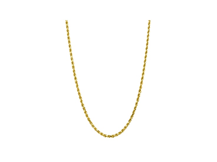 10k Yellow Gold 5mm Diamond Cut Rope Chain 22 inches - BVG063 | JTV