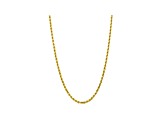 10k Yellow Gold 5mm Diamond Cut Rope Chain 22 inches