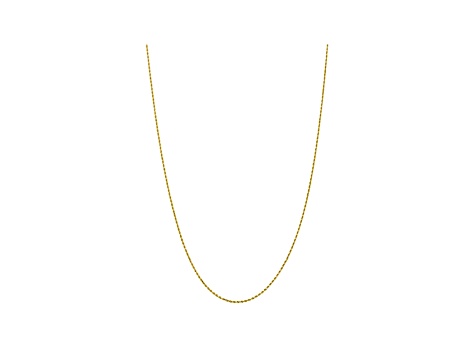10k Yellow Gold 1.75mm Diamond Cut Rope Chain 30 inches
