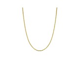 10k Yellow Gold 2.4mm Flat Mariner Chain 18 inch