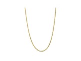 10k Yellow Gold 3mm Concave Mariner Chain 16 inch