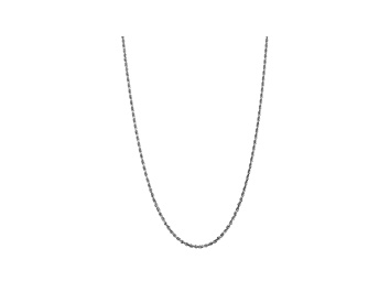 Picture of 10k White Gold 3.35mm Diamond-Cut Quadruple Rope Chain 24 inches