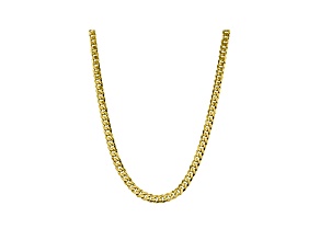 10k Yellow Gold 8.25mm Flat Beveled Curb Chain 20 inches