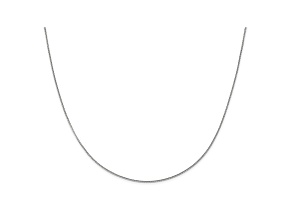 10k White Gold 1mm Adjustable Wheat Chain 22 inches