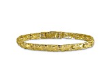 10k Yellow Gold 4mm Nugget Bracelet 7 inches