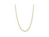 10k Yellow Gold 2.9mm Flat Beveled Curb Chain 22 inches