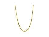 10k Yellow Gold 5mm Diamond Cut Rope Chain 24 inches