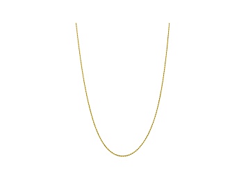 30 inch 10k Yellow Gold 1.5mm Parisian Wheat Chain 7 inch