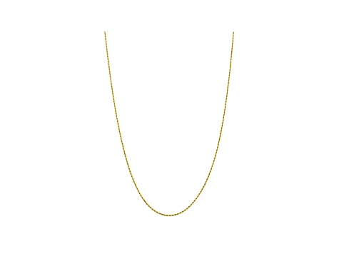 10k Yellow Gold 1.75mm Diamond Cut Rope Chain 16 inches