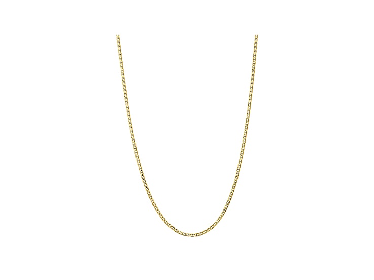 10k Yellow Gold 3mm Concave Mariner Chain 18 inch - BVG115 | JTV.com