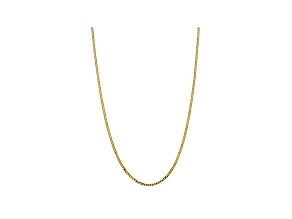10k Yellow Gold 2.9mm Flat Beveled Curb Chain 24 inches