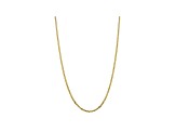 10k Yellow Gold 2.9mm Flat Beveled Curb Chain 24 inches