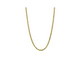 10k Yellow Gold 5.75mm Flat Beveled Curb Chain 24 inches