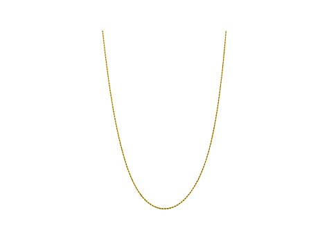 10k Yellow Gold 1.75mm Diamond Cut Rope Chain 20 inches