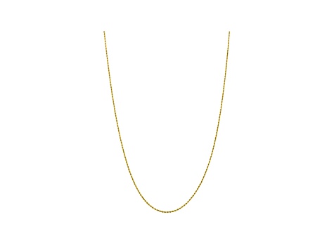 10k Yellow Gold 1.75mm Diamond Cut Rope Chain 20 inches