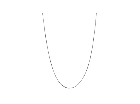 10k White Gold 1.75mm Diamond Cut Rope Chain 16 inches
