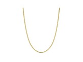 10k Yellow Gold 2.4mm Flat Mariner Chain 20 inch