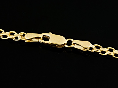 10k Yellow Gold Bismark Link Bracelet