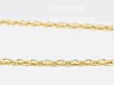 10k Yellow Gold Hollow Bismark Bracelet 8 inch 3mm