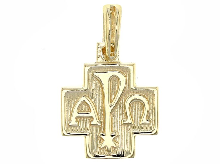 alpha and omega cross pendant