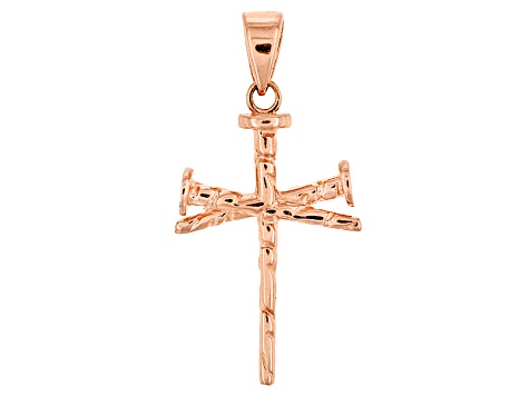 10k Rose Gold Nail Cross Pendant Cng534r Jtv Com - Nail Cross Pendant Gold 10k Rose Gold Nail Cross Pendant Cng534r Jtv Com - Nail Cross Pendant Gold