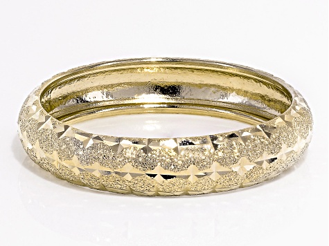 10k Yellow Gold Diamond Cut Band Ring