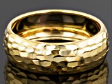 10k Yellow Gold Diamond-Cut Band Ring