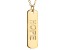 10k Yellow Gold Hope Script Bar Necklace 20 inch