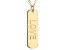 10k Yellow Gold Love Script Bar Necklace 20 inch
