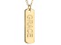 10k Yellow Gold Grace Script Bar Necklace 20 inch