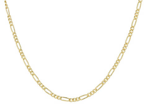 14k Yellow Gold Figaro Chain Necklace 20 inch