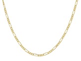 14k Yellow Gold Figaro Chain Necklace 20 inch - DOCS732 | JTV.com