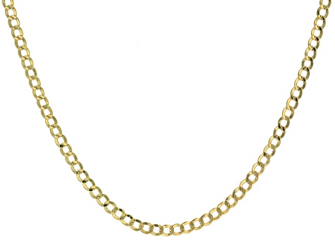 14k Yellow Gold 4.3mm 22 Inch Cuban Chain