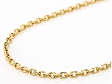 14k Yellow Gold 2.2mm Diamond-Cut Solid Cable 18 Inch Chain