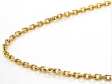 14k Yellow Gold 2.2mm Diamond-Cut Solid Cable 20 Inch Chain