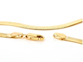14k Yellow Gold 5mm Herringbone 18 Inch Chain