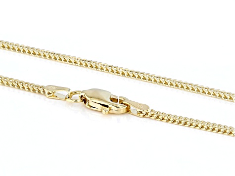 14k Yellow Gold 1.3mm Franco 20 Inch Chain