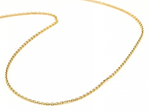 Diamond-Cut Solid Rope Chain Necklace 14K Yellow Gold 24 8.0mm