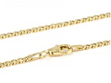 14k Yellow Gold 2.5mm Cuban 18 Inch Chain