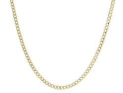 14k Yellow Gold 2.5mm Cuban 20 Inch Chain