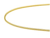 14k Yellow Gold 1mm Solid Diamond-Cut Wheat 20 Inch Chain