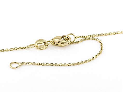 14k Yellow Gold 0.8mm Solid Diamond-Cut Rolo 20 Inch Chain