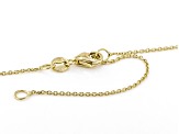 14k Yellow Gold 0.8mm Solid Diamond-Cut Rolo 20 Inch Chain