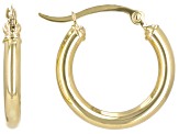 14k Yellow Gold 13/16" Hoop Earrings