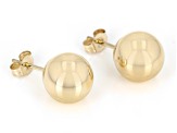 10k Yellow Gold 8mm Ball Stud Earrings
