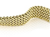18k Yellow Gold 14mm Woven Link Bracelet