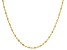 14k Yellow Gold 1.8mm Diamond-Cut Oval Bead 18 Inch Chain